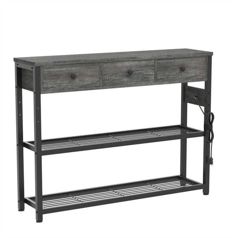 47  Entryway Table with Outlets and USB Ports - 11.8 D x 47.2 W x 31.8 H