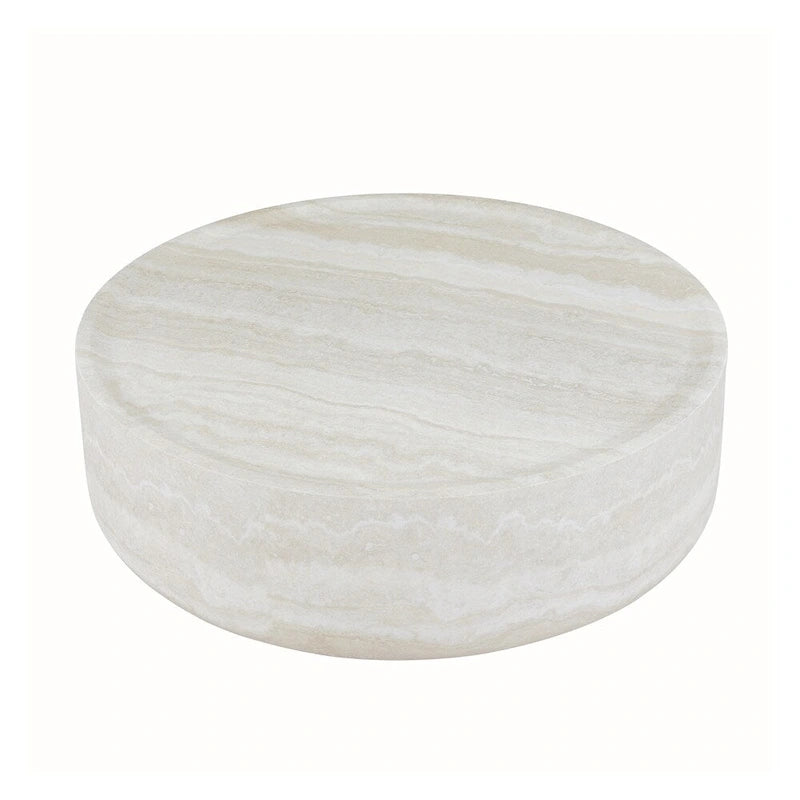 31.49  Sturdy Fiberglass Round Coffee Table with Large Storage