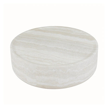 31.49  Sturdy Fiberglass Round Coffee Table with Large Storage