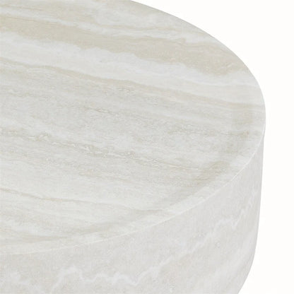 31.49  Sturdy Fiberglass Round Coffee Table with Large Storage