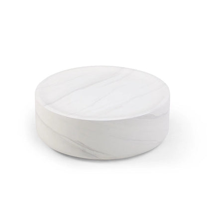 31.49  Sturdy Fiberglass Round Coffee Table with Large Storage