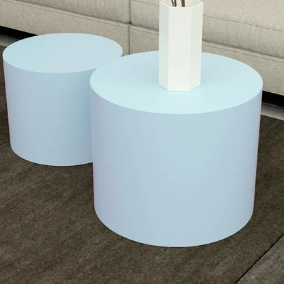 Veneer side table coffee table set of 2