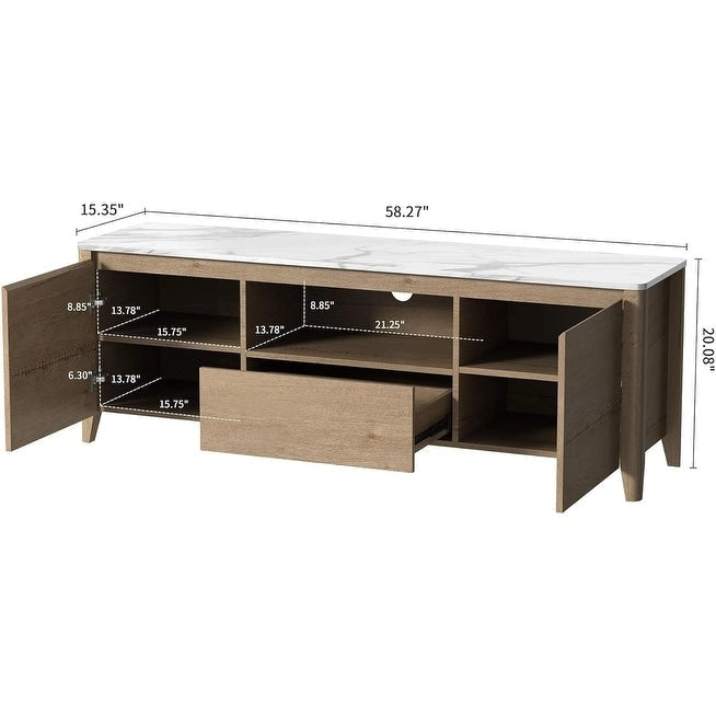 58  Modern TV stand Entertainment Center TV cabinet with Storage - 58 inches