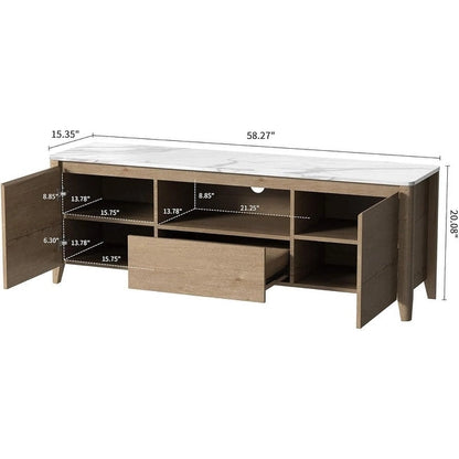58  Modern TV stand Entertainment Center TV cabinet with Storage - 58 inches