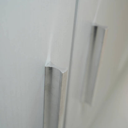 Avery 55-inch 2-Drawer 4-Shelf TV Stand in Steel