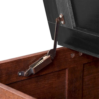 Farmhouse Coffee Table,Square Wood Center Table w/Storage Compartment