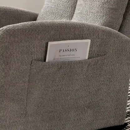 Accent Rocking Chair with Footrest High Back