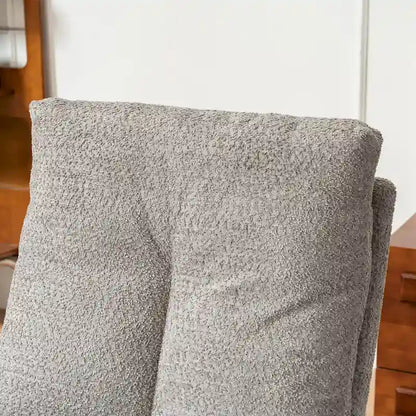 Accent Rocking Chair with Footrest High Back