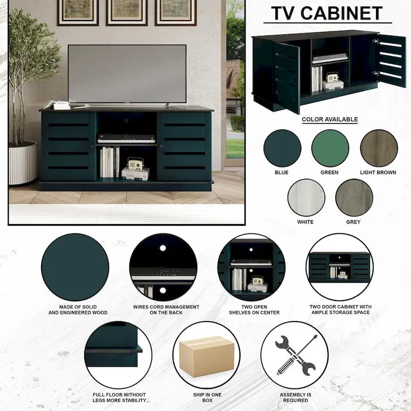 CraftPorch Vintage 47-Inch TV Stand Console