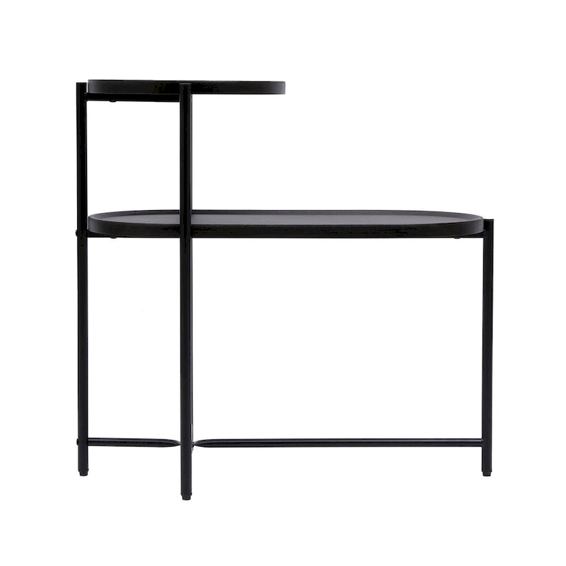 Small Coffee Tables 2-tier Modern Sofa Side Table with Wood Storage Shelf Living Room End Tables Nightstands