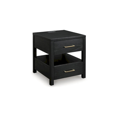 Signature Design by Ashley Winbardi Black End Table - 22 W x 24 D x 24 H