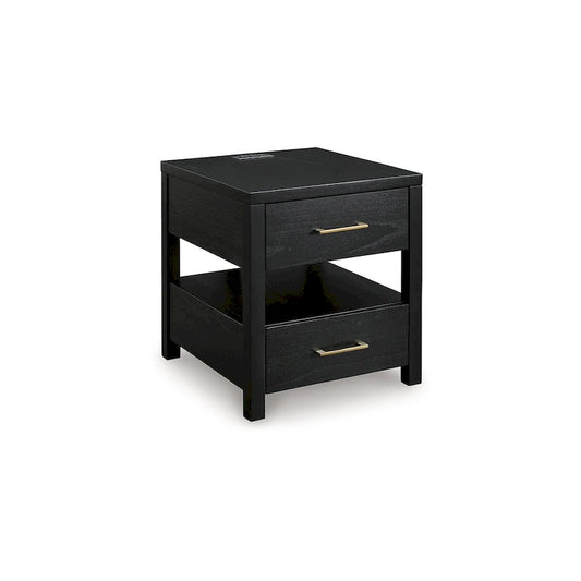 Signature Design by Ashley Winbardi Black End Table - 22 W x 24 D x 24 H