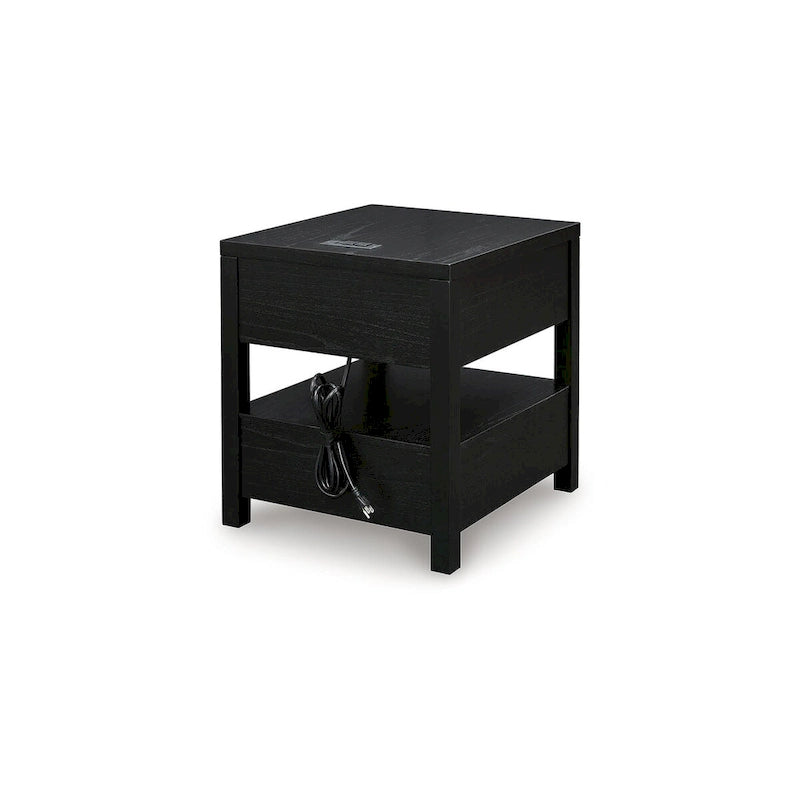 Signature Design by Ashley Winbardi Black End Table - 22 W x 24 D x 24 H