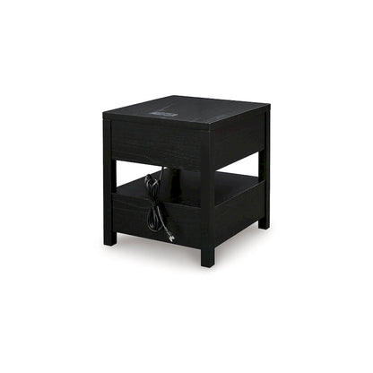 Signature Design by Ashley Winbardi Black End Table - 22 W x 24 D x 24 H