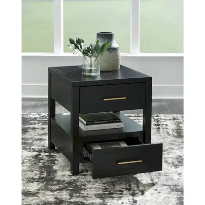 Signature Design by Ashley Winbardi Black End Table - 22 W x 24 D x 24 H