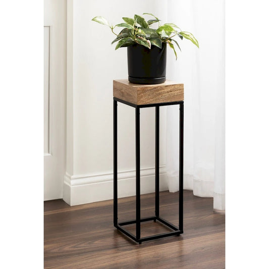 Kate and Laurel Karlsen Wood and Metal Drink Table - 8x8x23