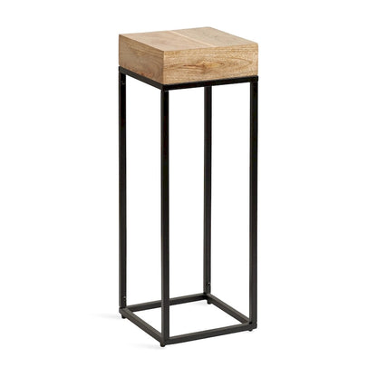 Kate and Laurel Karlsen Wood and Metal Drink Table - 8x8x23