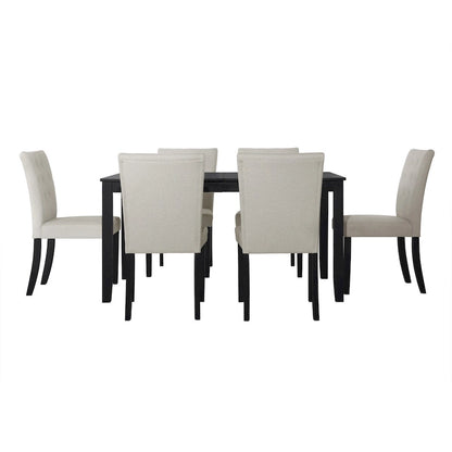 CraftPorch Glam 7-Piece Wooden Dining Chair