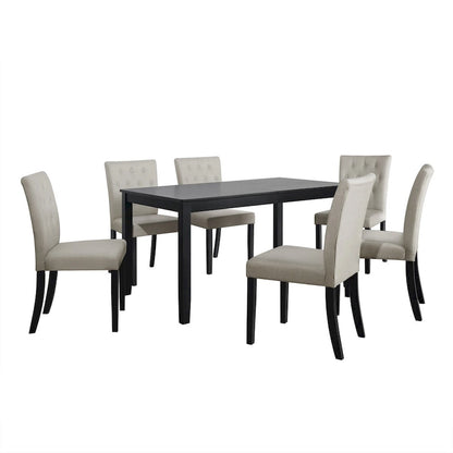 CraftPorch Glam 7-Piece Wooden Dining Chair