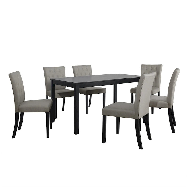 CraftPorch Glam 7-Piece Wooden Dining Chair