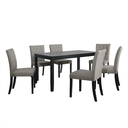 CraftPorch Glam 7-Piece Wooden Dining Chair