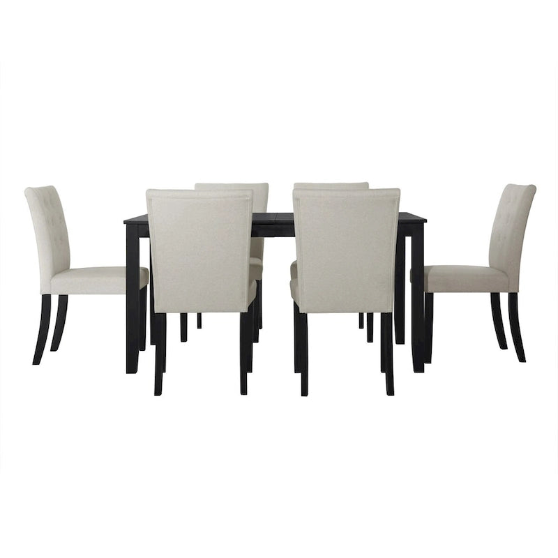 CraftPorch Glam 7-Piece Wooden Dining Chair