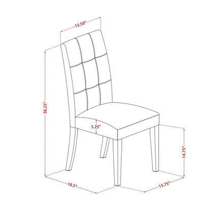 East West Furniture Dining Table Set Contains a Round Dining Table and Chairs, Linen White (Pieces Options)