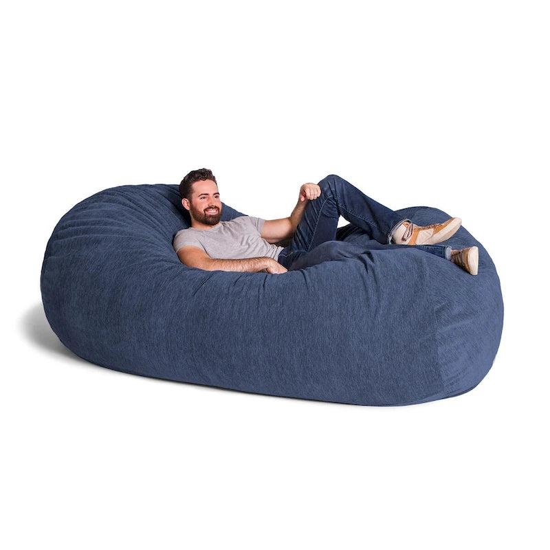 Jaxx 7 Foot Giant Bean Bag Sofa For Adults - Premium Chenille