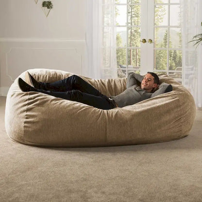 Jaxx 7 Foot Giant Bean Bag Sofa For Adults - Premium Chenille