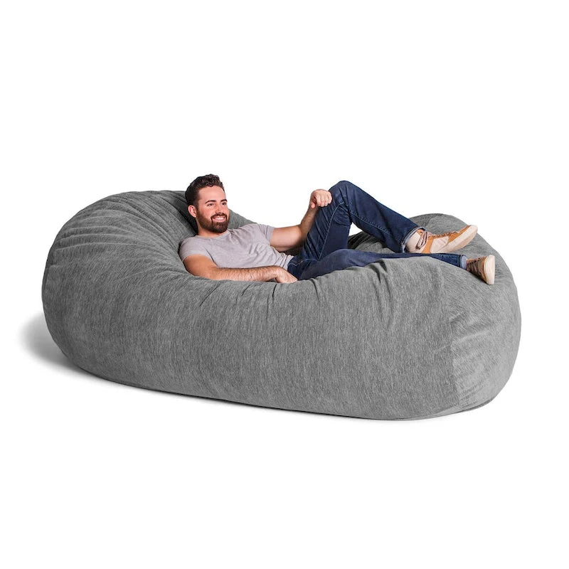 Jaxx 7 Foot Giant Bean Bag Sofa For Adults - Premium Chenille