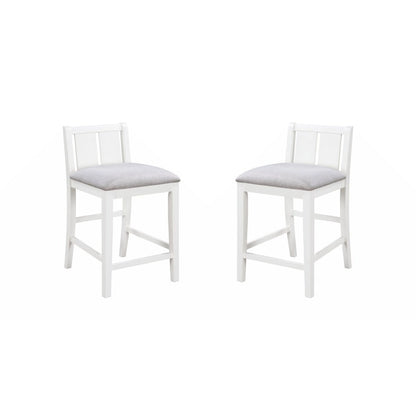 Graham 36  3-Piece Finish Small Space Counter Height Dining Table with Shelves and 2 Chairs