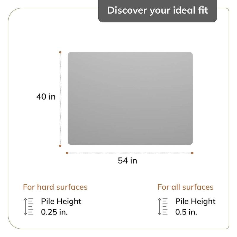 Jani 36  x 48  1/4  Rug'd Chair Mat