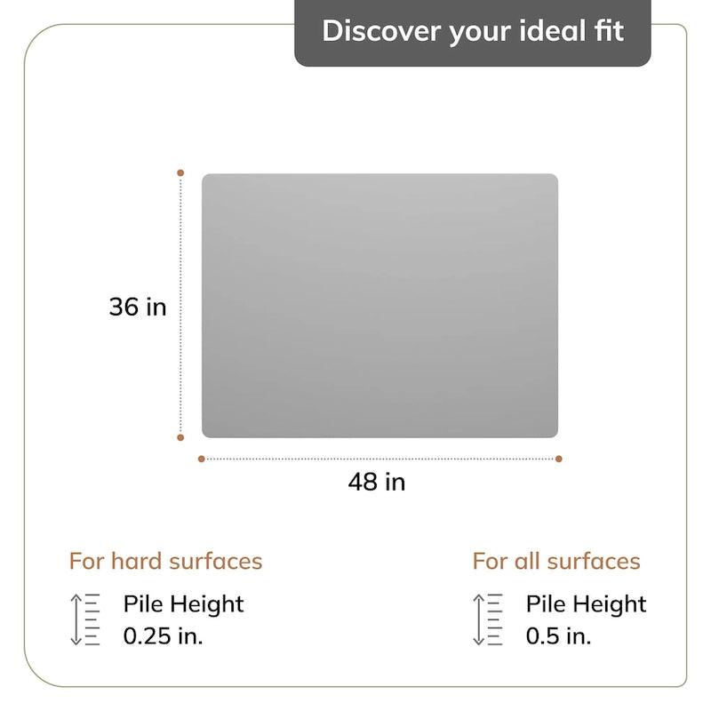 Jani 36  x 48  1/4  Rug'd Chair Mat