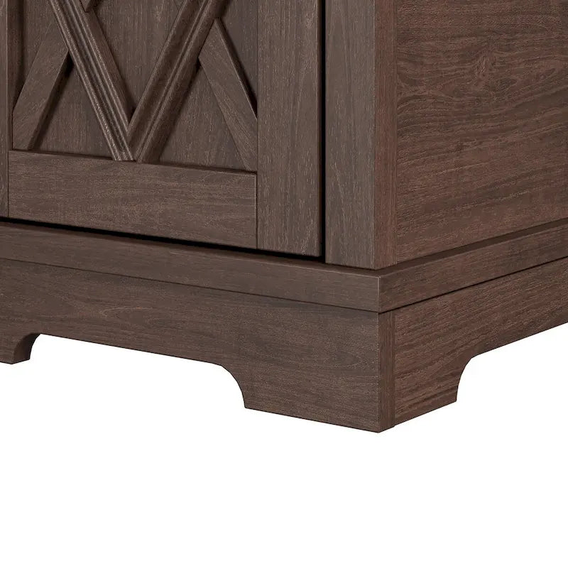 Classic Charging End Table with USB Ports and Storage - 23  in Height