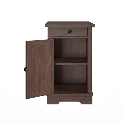 Classic Charging End Table with USB Ports and Storage - 23  in Height