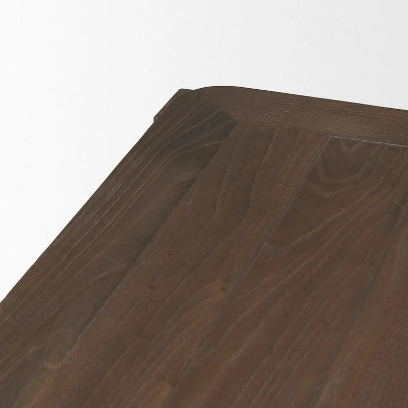 Teva Dark Brown Wood Rectangular 72  Dining Table - 72.0L x 39.0W x 30.0H