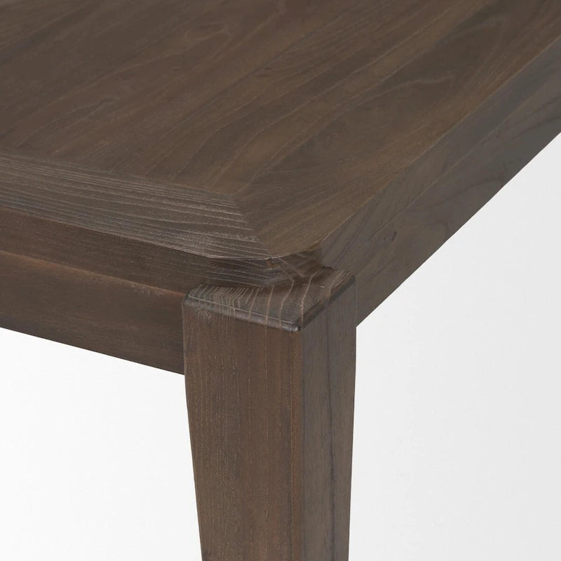Teva Dark Brown Wood Rectangular 72  Dining Table - 72.0L x 39.0W x 30.0H