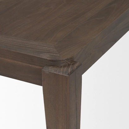 Teva Dark Brown Wood Rectangular 72  Dining Table - 72.0L x 39.0W x 30.0H