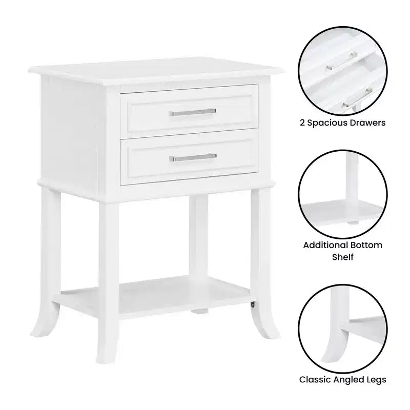 Tavolino Breighton Home Sydney a 2 cassetti con ripiano