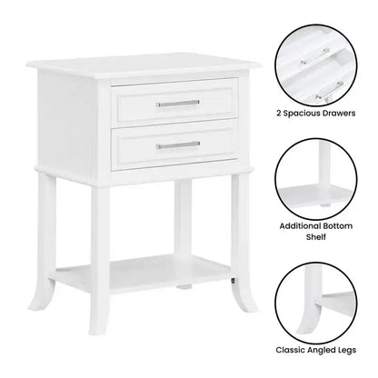 Tavolino Breighton Home Sydney a 2 cassetti con ripiano
