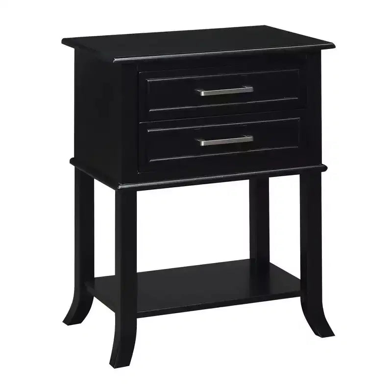Breighton Home Sydney 2 Drawer End Table with Shelf