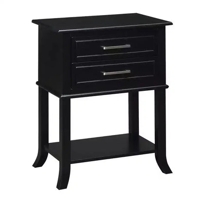 Breighton Home Sydney 2 Drawer End Table with Shelf