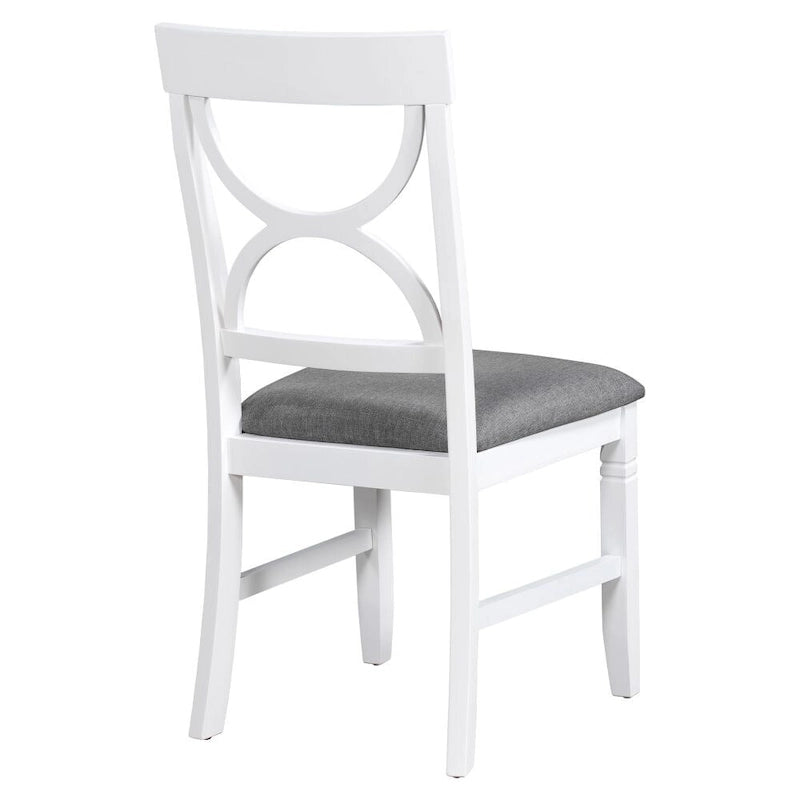 6-Piece Wood Dining Table Set Kitchen Table Set with Upholstered Bench and 4 Dining Chairs