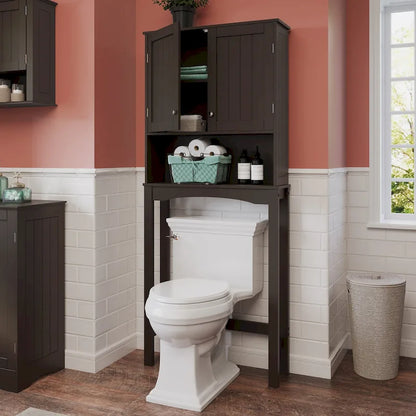 Mobiletto contenitore salvaspazio da bagno RiverRidge Ashland sopra il WC, con mensola regolabile