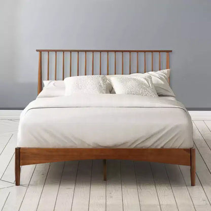 Zinus Linda Wood Platform Bed Frame Marrone