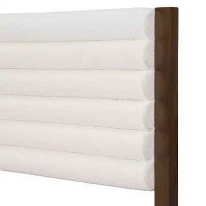 HOMES: Inside + Out Queen Belna Platform Bed with Boucle Upholstery