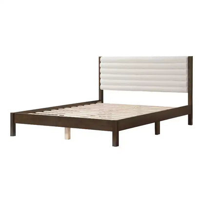 HOMES: Inside + Out Queen Belna Platform Bed with Boucle Upholstery