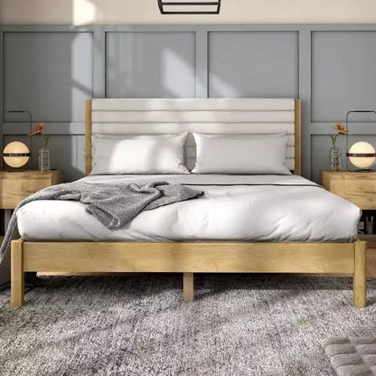 HOMES: Inside + Out Queen Belna Platform Bed with Boucle Upholstery
