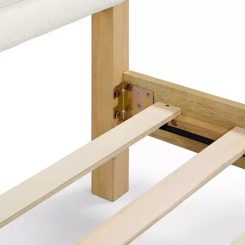 HOMES: Inside + Out Queen Belna Platform Bed with Boucle Upholstery
