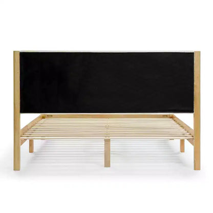 HOMES: Inside + Out Queen Belna Platform Bed with Boucle Upholstery